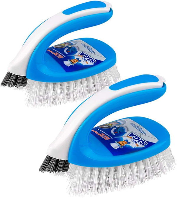 MR.SIGA Scrub Brush,2 in 1, Pack of 2