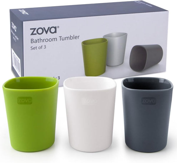 ZOVA Bathroom Tumbler 340ml, 3 pieces