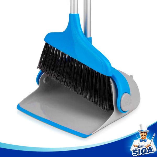 Mr.siga Upright Lobby Broom & Dustpan set