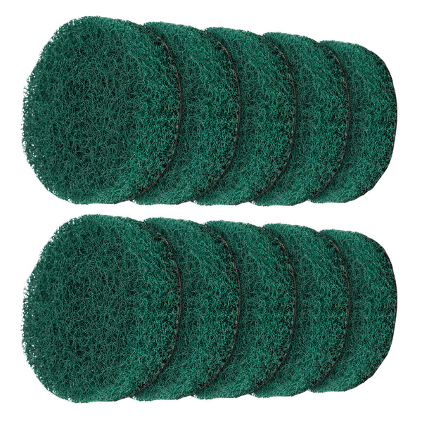 MR.SIGA Heavy Duty Pad Refills for Electric Spin Scrubber, 10 Pack