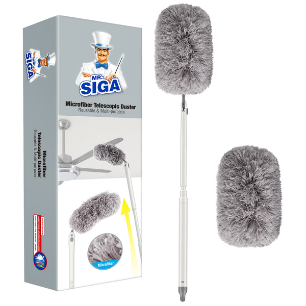 Mr.siga Microfiber Telescopic Duster Refills, 2 pack