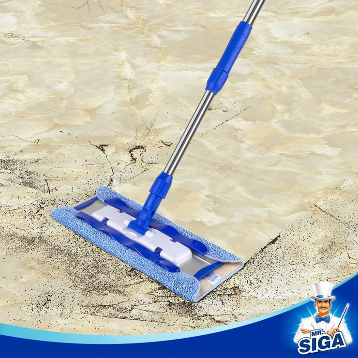 MR.SIGA Professional Microfiber Mop Refills, Pack of 3, Size: 42cm X 23cm