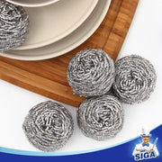 MR.SIGA Stainless Steel Scourer, Pack of 6, 30g