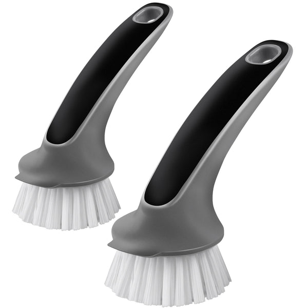 MR.SIGA Pot and Pan Cleaning Brush, Dish Brush for Kitchen, Pack of 2