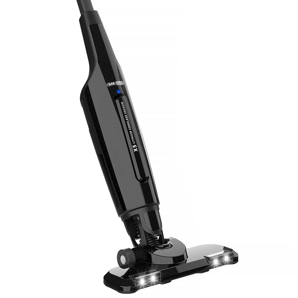 MR.SIGA Lightweight Cordless Vacuum Cleaner, for Hard Floors Dry Cleaning and Pet Hair, LED Headlights, HEPA Filter