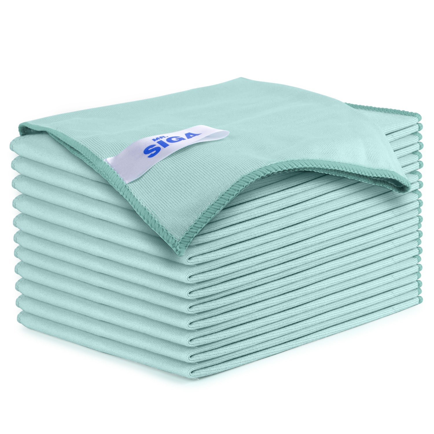 MR.SIGA Ultra Fine Microfiber Cloths for Glass, Pack of 12