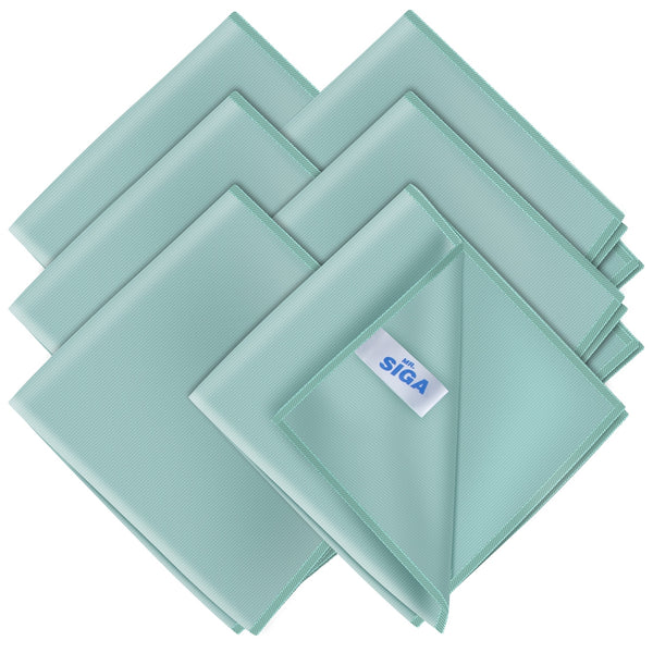 MR.SIGA Ultra Fine Microfiber Cloths for Glass, Pack of 6, 35 x 40 cm 13.7" x 15.7"