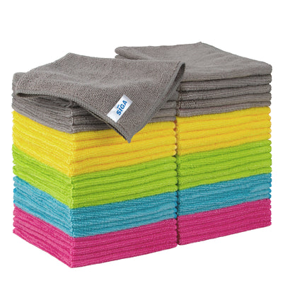 MR.SIGA Microfiber Cleaning Cloth, All-Purpose Cleaning Towels, Pack of 50