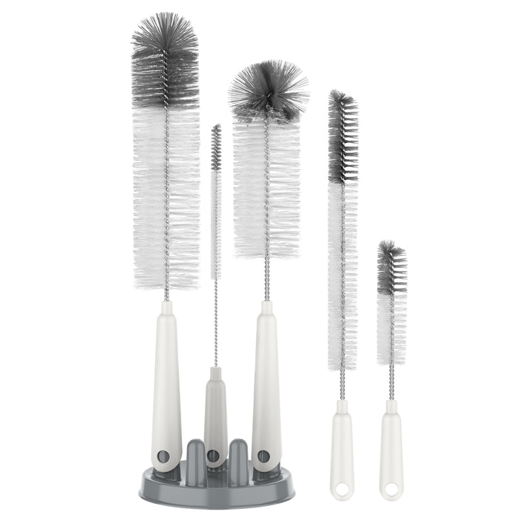 MR.SIGA 5 Pack Bottle Brush Cleaning Set with Storage Holder