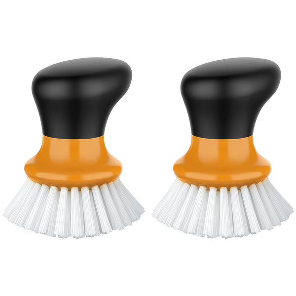 Mr.siga Small Dish Brush 2pcs - Orange