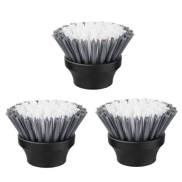 MR.SIGA Electric Spin Scrubber Flat Brush Refills, 3 Pack