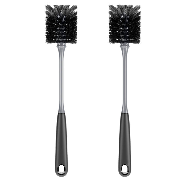 MR.SIGA Long Handle Bottle Brush, Flexible Scrub Brush for Bottles, Glasswares, Pack of 2