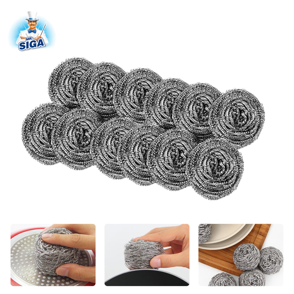 Choice 30g Stainless Steel Scrubber - 12/Pack